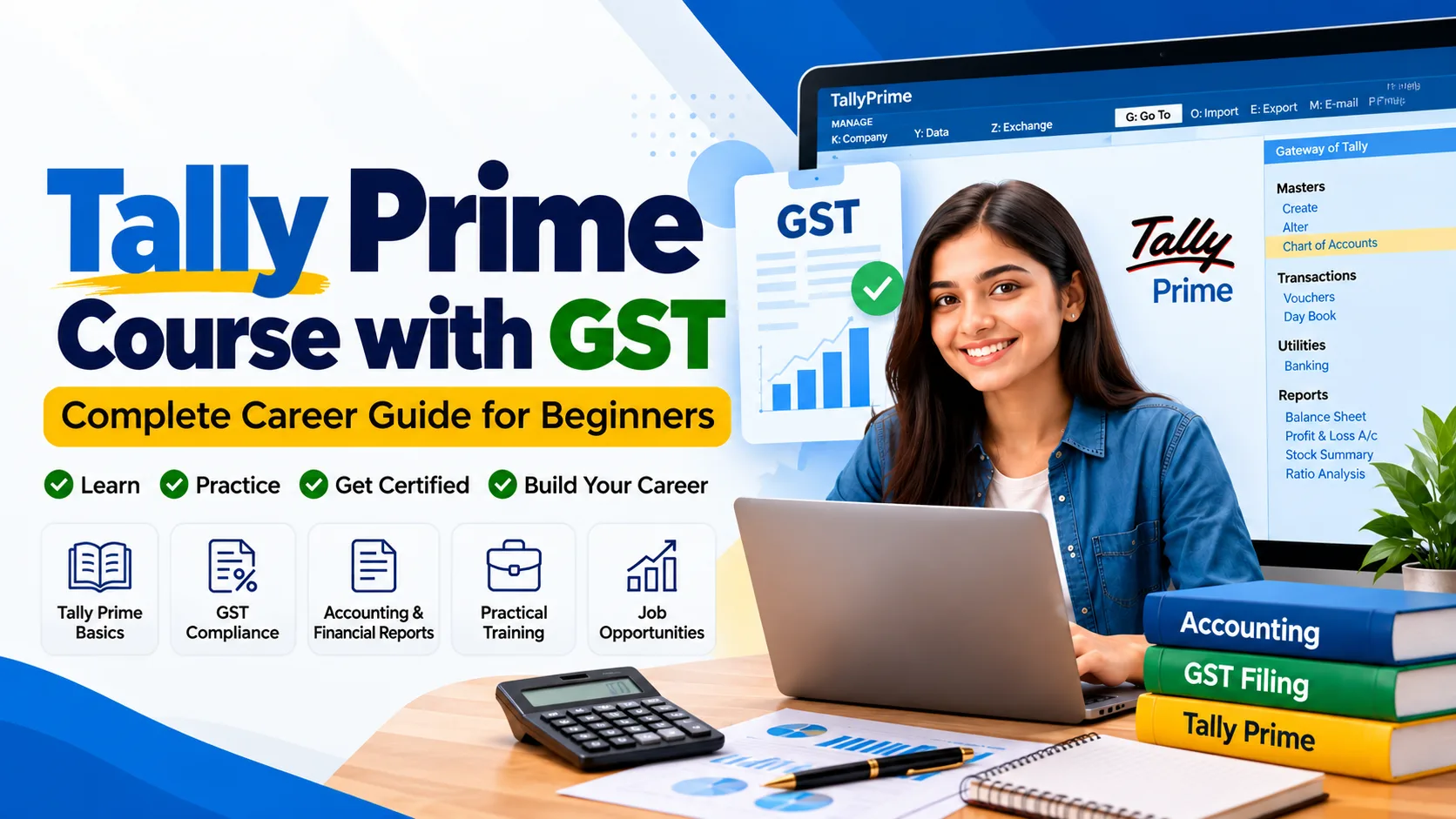 Tally Prime Course with GST: Complete Career Guide for Beginners (2025)